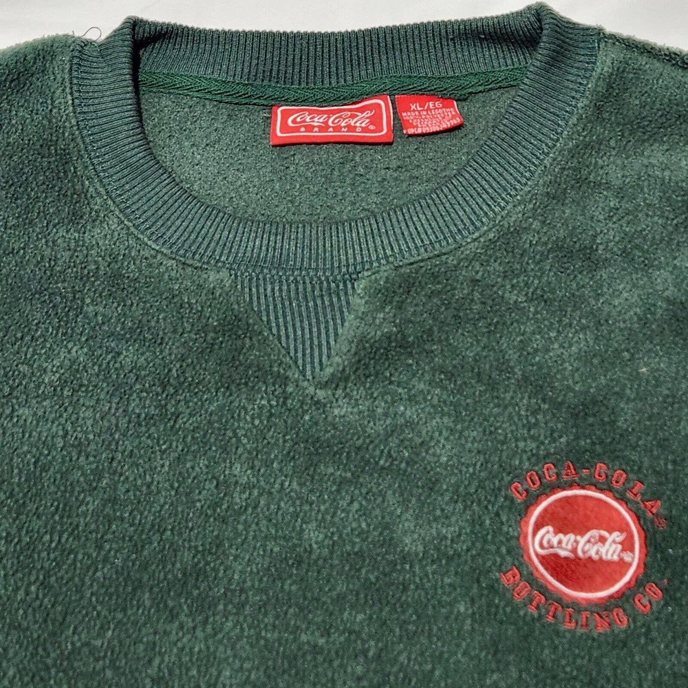 Coca Cola Bottling Co Logo Sweatshirt Fleece XL Official Licensed Pullover Poly - Picture 1 of 5